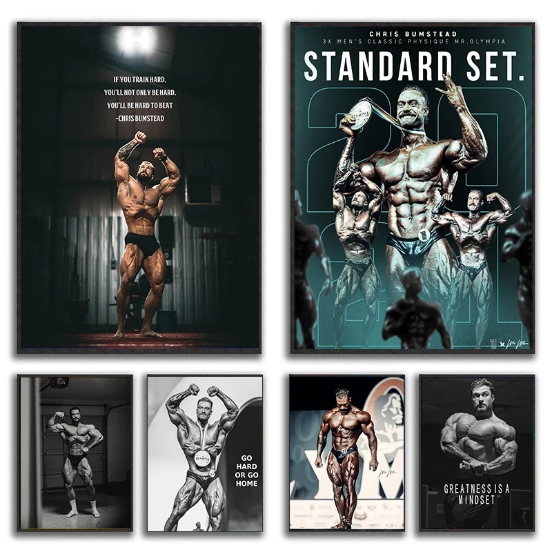 Home Gym Quotes - Chris Bumstead Bodybuilder Fitness Motivational Quotes