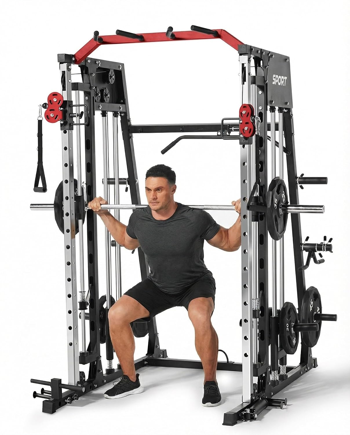 Home Gym Lat Pulldown - All in One Smith Machine Home