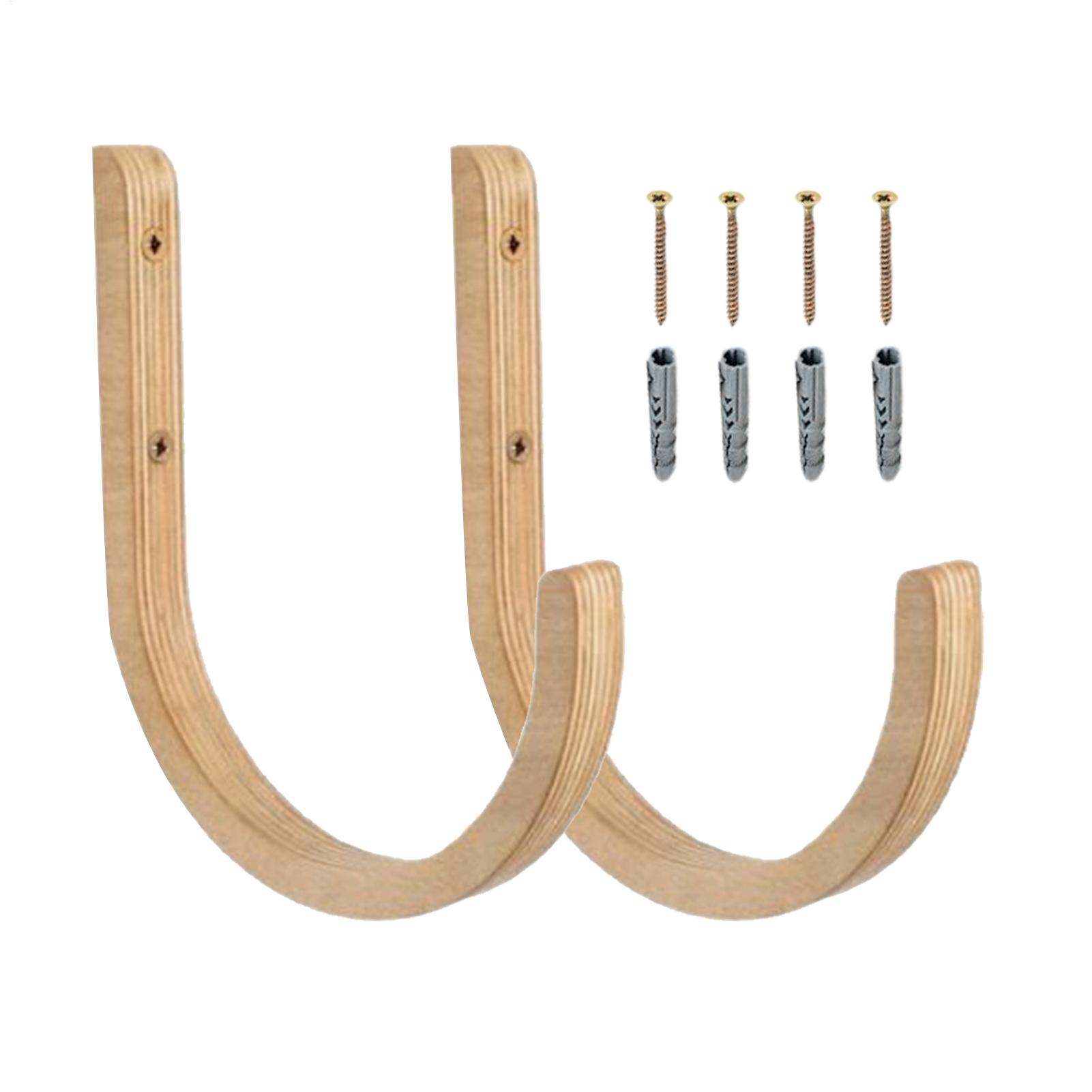 Home Gym Yoga Storage - Yoga Mat Holder 2 Pieces Wooden