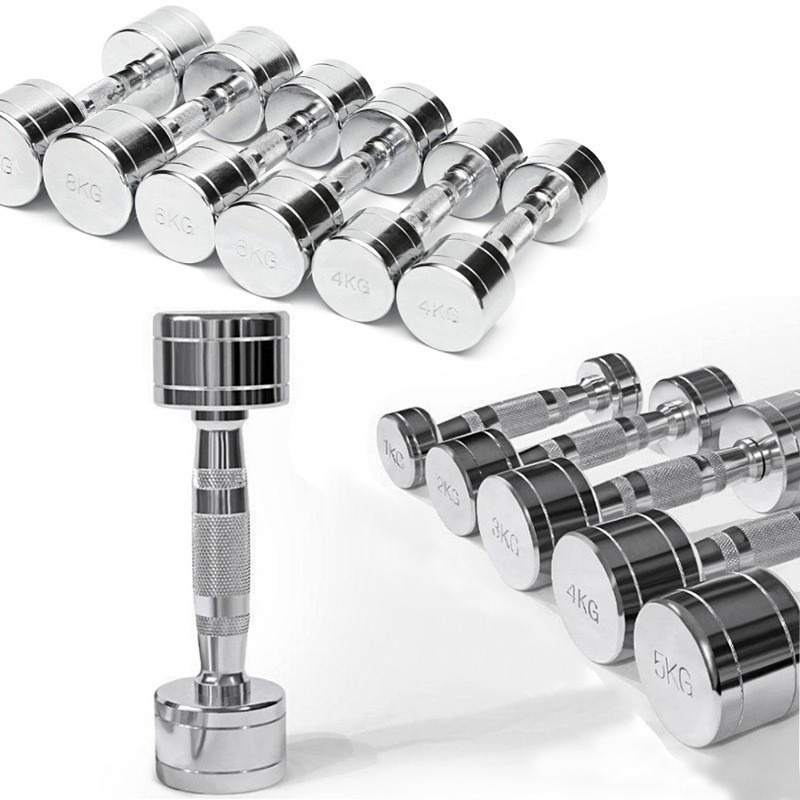 Home Gym Diy - 2-Pack Steel Dumbbells Ultracompact with Handles