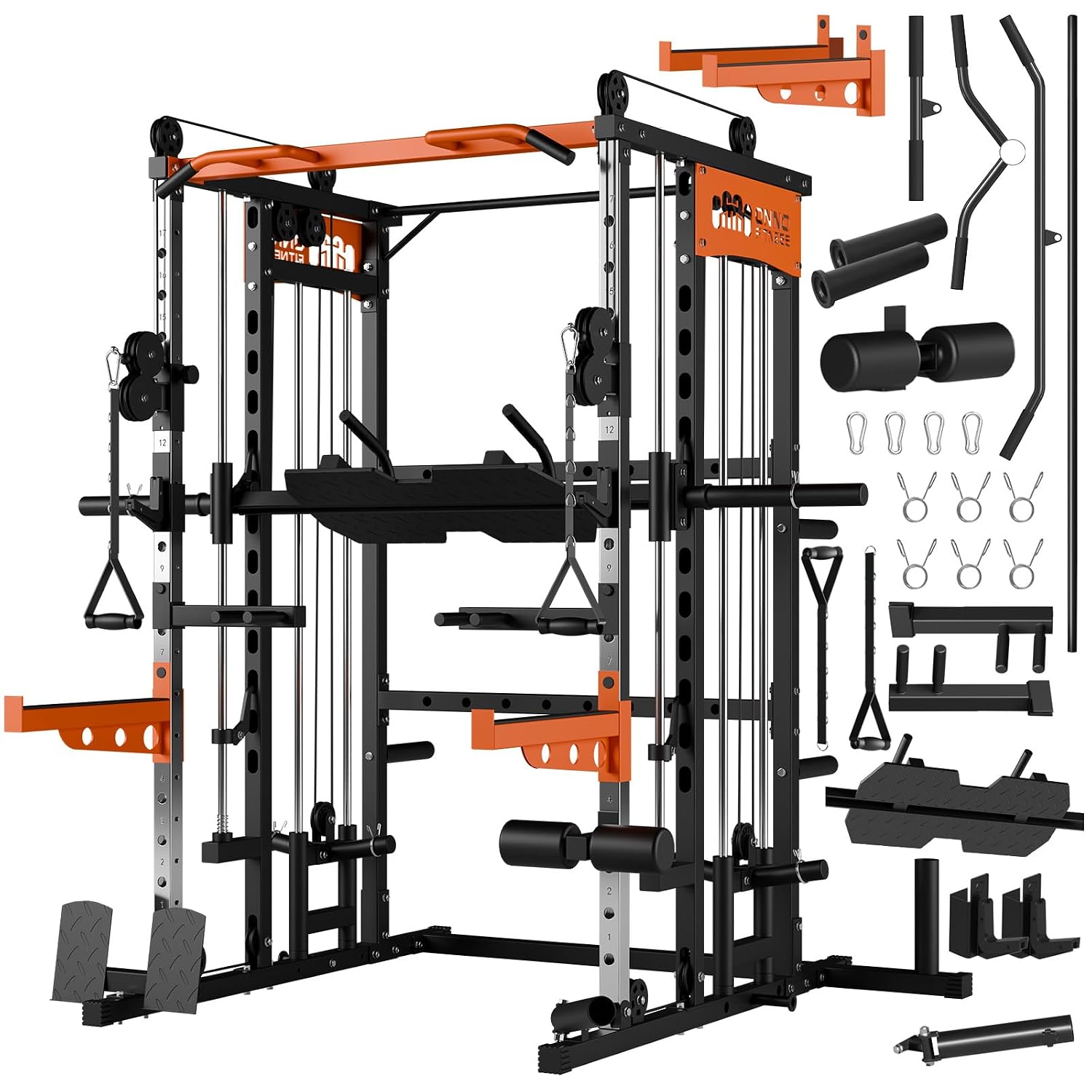 Leg Press Machine - Smith Machine with Leg Press Attachment,2200lbs
