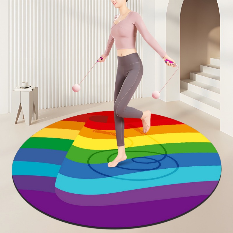 Home Gym Diy - Rainbow Spiral Fitness Mat – Colorful