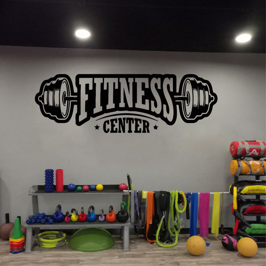 Home Gym Aesthetic - Gym vinyl decor wall decal fitness