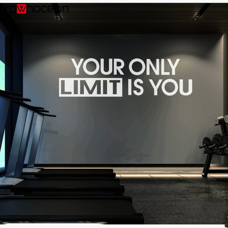Home Gym Aesthetic - Your only limit is you -
