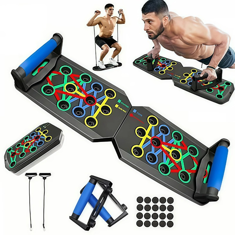 Home Gym Necessities - Foldable Push Up Board with Resistance