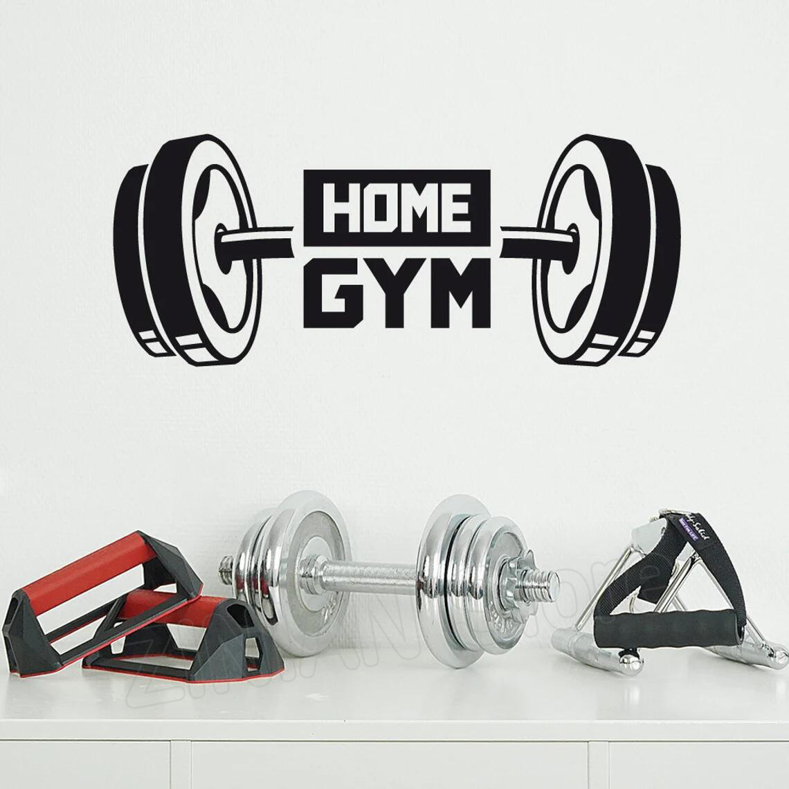 Home Gym Aesthetic - Fitness Home Gym Decor Wall Sticker