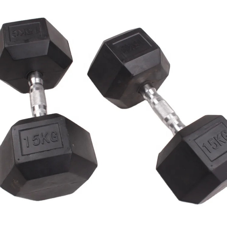 New Product Wholesale Rubber C - Hex Dumbbell Set recension och pris