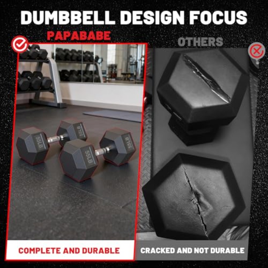 Hex Dumbbell Set 45-550 lb Rub - Hex Dumbbell Set recension och pris