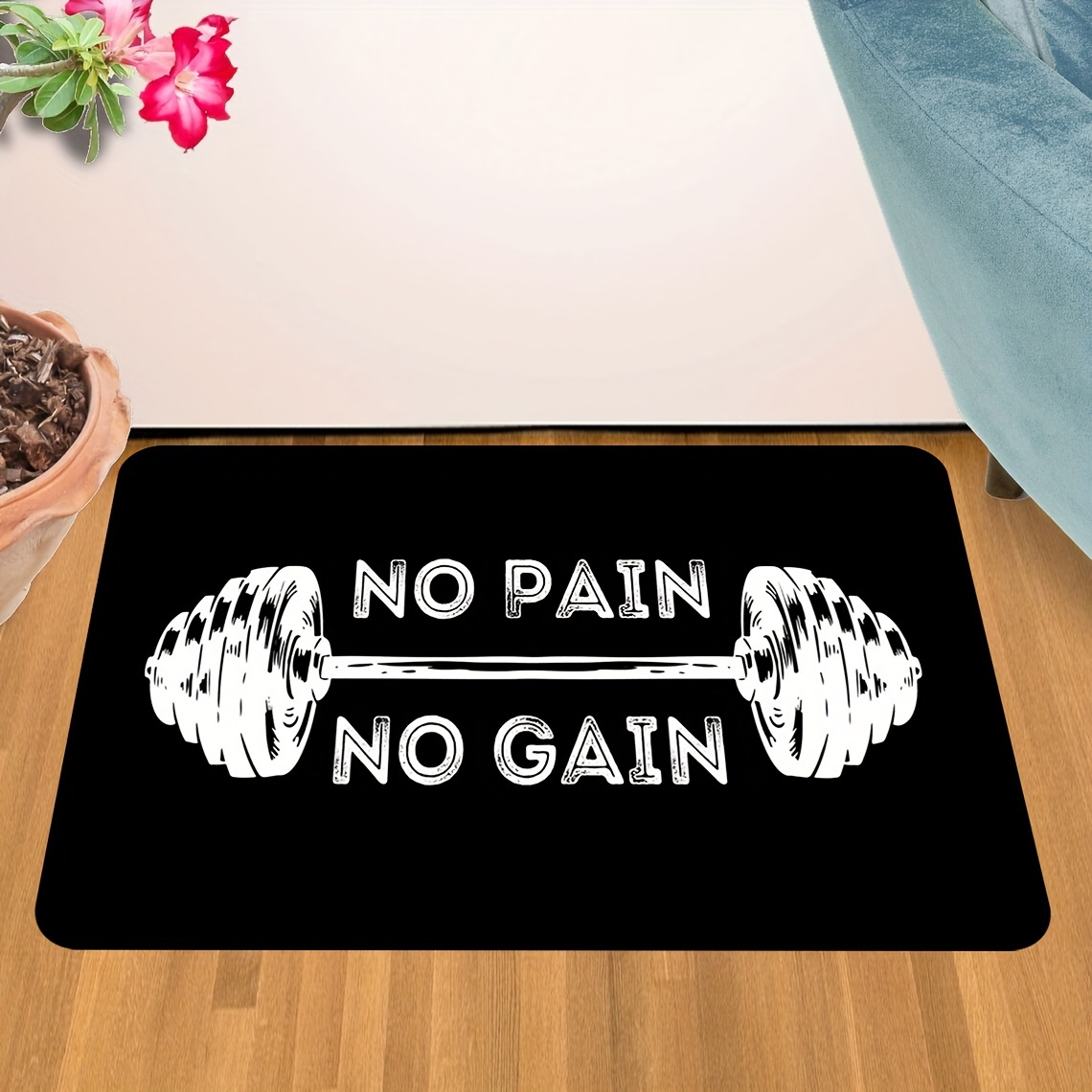 No Pain No Gain Gym Quote Flan - Home Gym Quotes recension och pris