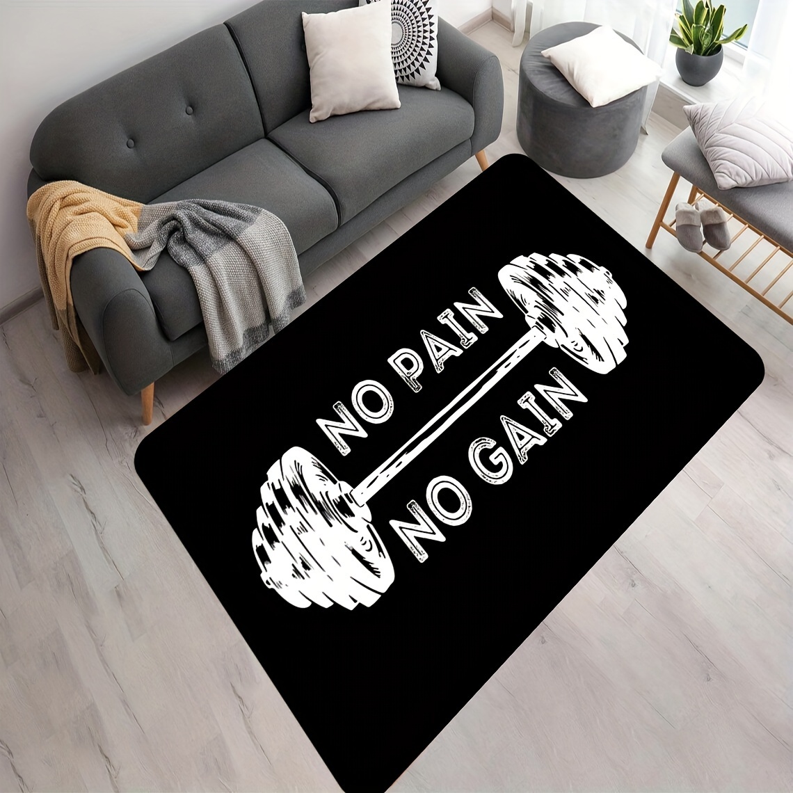 No Pain No Gain Gym Quote Flan - Home Gym Quotes recension och pris