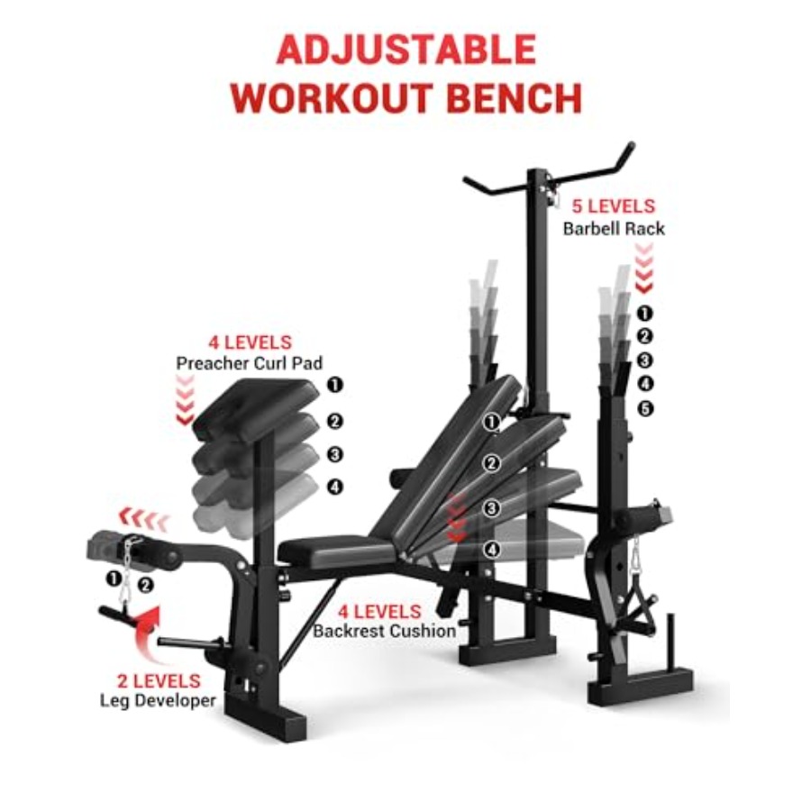 Home Gym 8-in-1 Foldable Weigh - Home Gym Lat Pulldown recension och pris