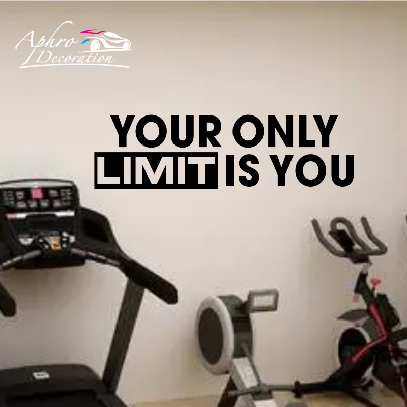 Your only limit is you - Wall  - Home Gym Quotes recension och pris
