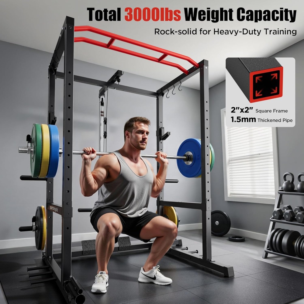 Multi-Functional Power Cage Sq - Home Gym Lat Pulldown recension och pris
