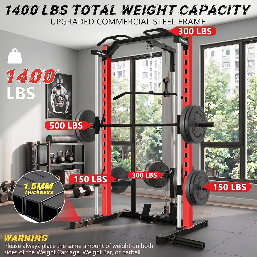 All-in-One Smith Machine Power - Home Gym Lat Pulldown recension och pris