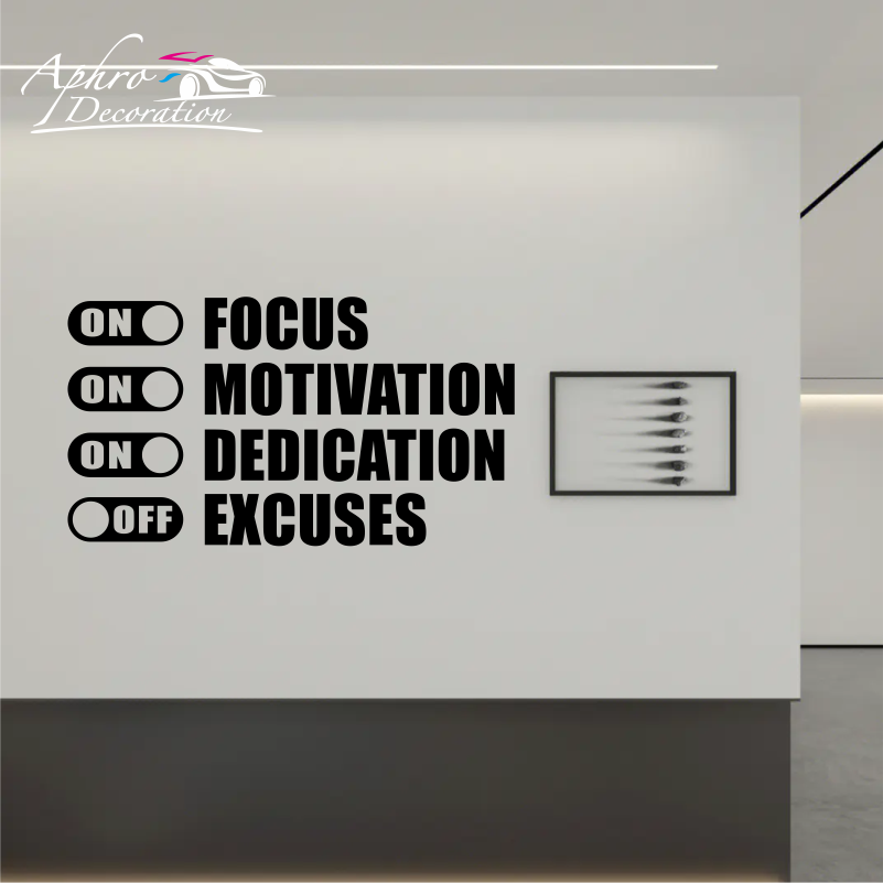 Focus On Motivation On Excuses - Home Gym Quotes recension och pris