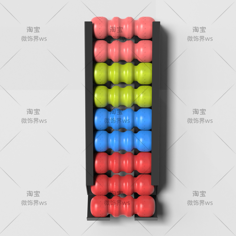 ‌Wall Mounted Sports Ball Rack - Home Gym Yoga Storage recension och pris