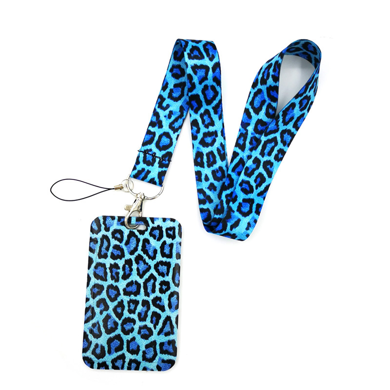 Blue Leopard Print Key lanyard - Home Gym Aesthetic recension och pris
