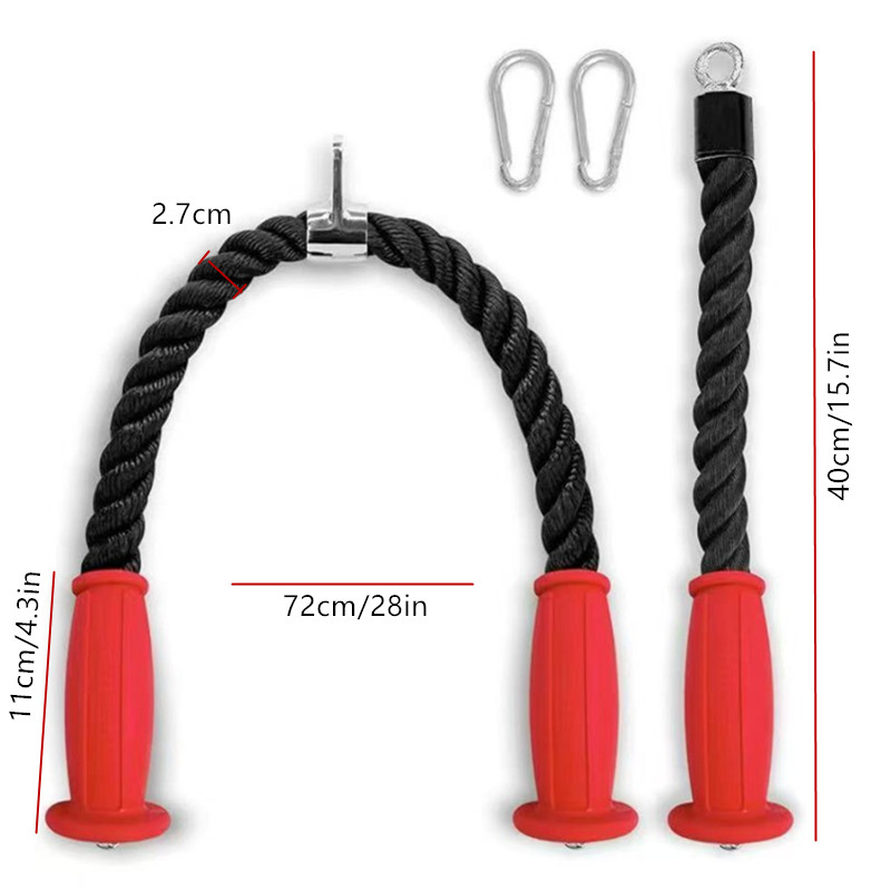Ergonomic Tricep Ropes Non-Sli - Home Gym Necessities recension och pris