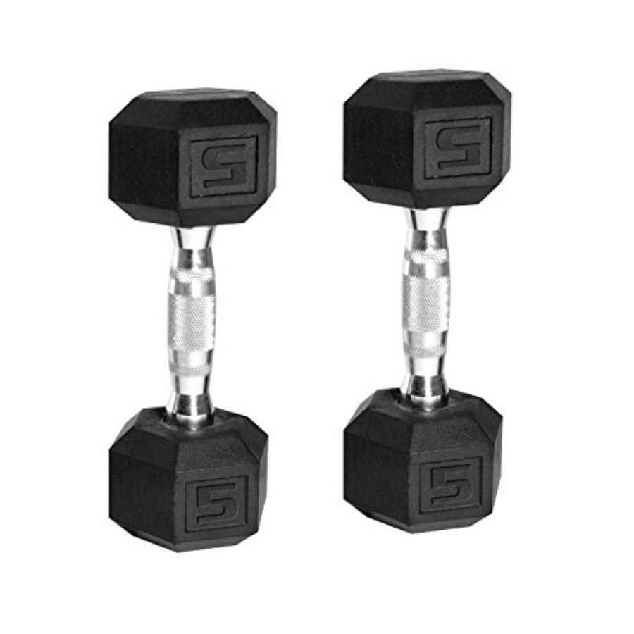 Coated Hex Dumbbell Weight Set - Hex Dumbbell Set recension och pris