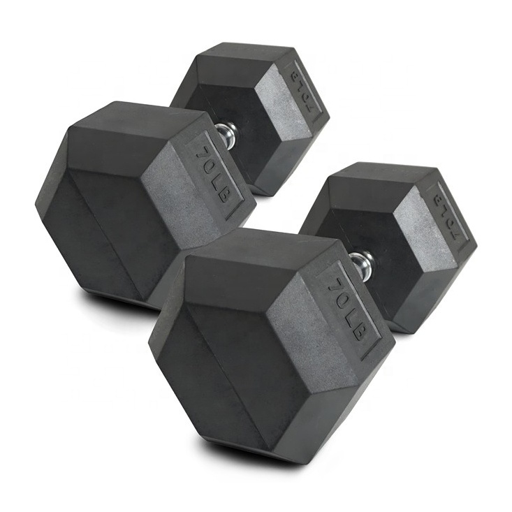 70lb Rubber Hex Dumbbell Set C - Hex Dumbbell Set recension och pris