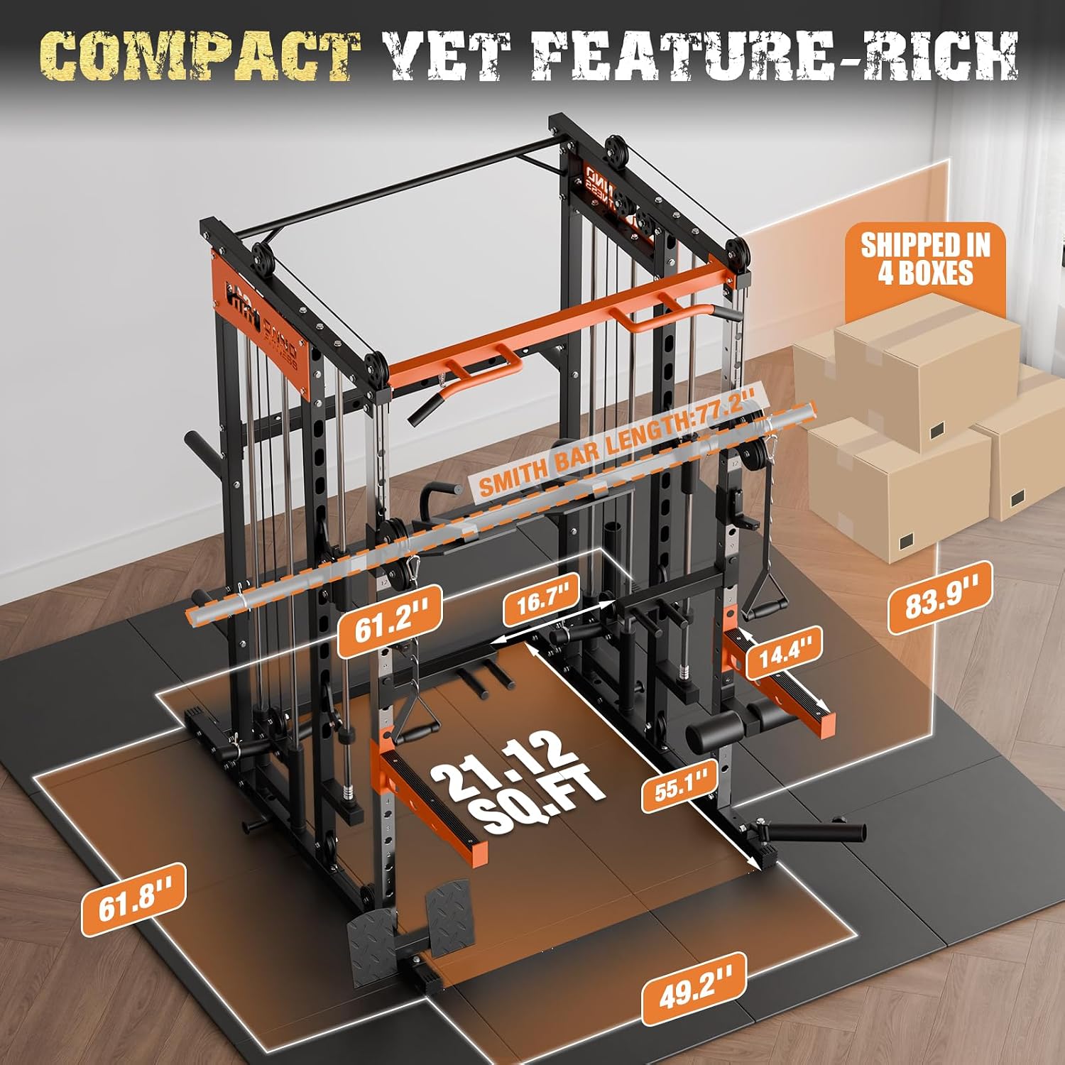 Smith Machine with Leg Press A - Leg Press Machine recension och pris