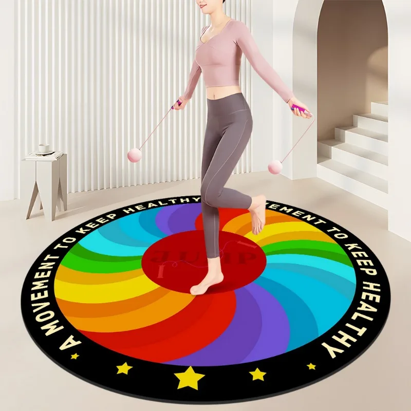 Rainbow Spiral Fitness Mat – C - Home Gym Diy recension och pris
