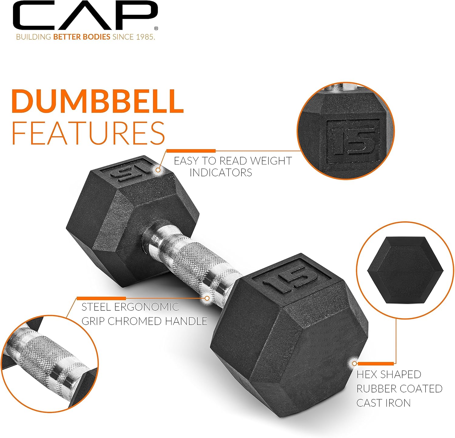 Coated Hex Dumbbell Weight Set - Hex Dumbbell Set recension och pris