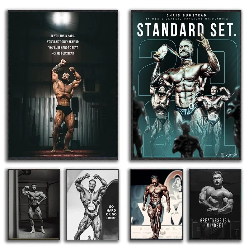 Canvas Painting Chris Bumstead - Home Gym Quotes recension och pris