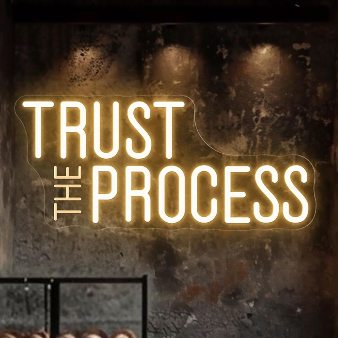 Trust The Process Neon Sign, C - Home Gym Quotes recension och pris