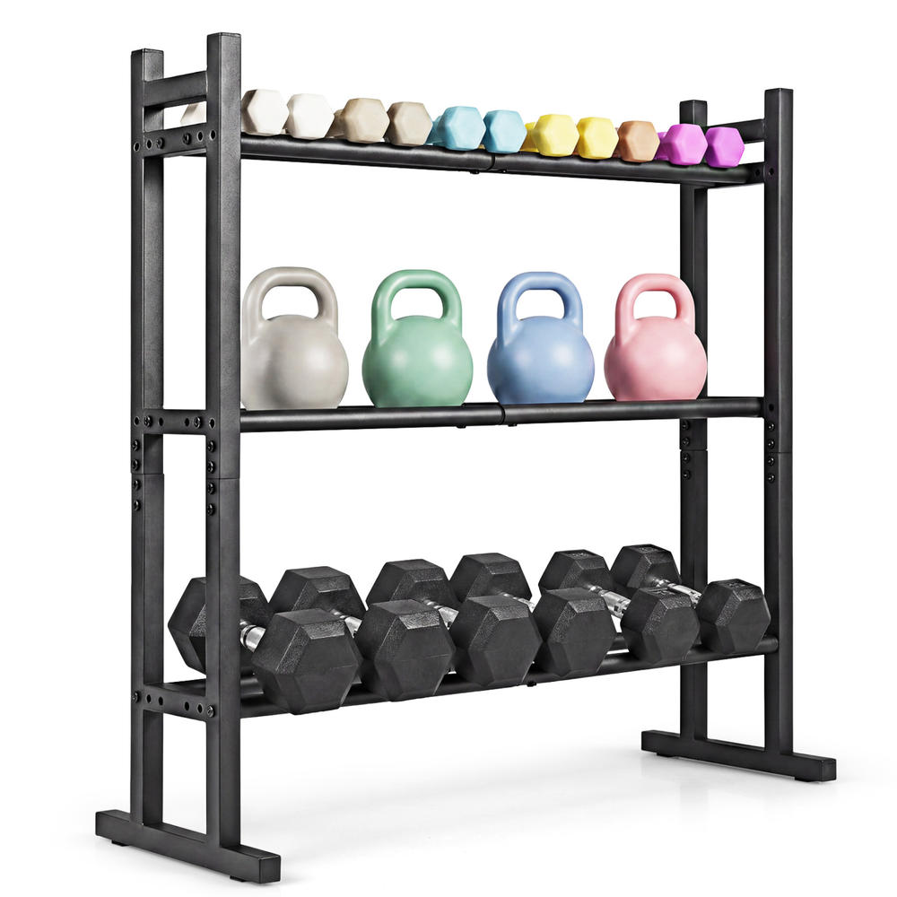 Heavy Duty 3-Tier Dumbbell Rac - Home Gym Fitness recension och pris