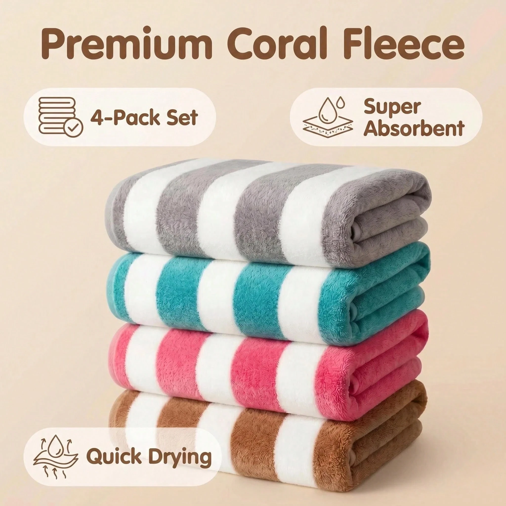 Ultra-Soft  Large Beach Towel  - Home Gym Luxury recension och pris