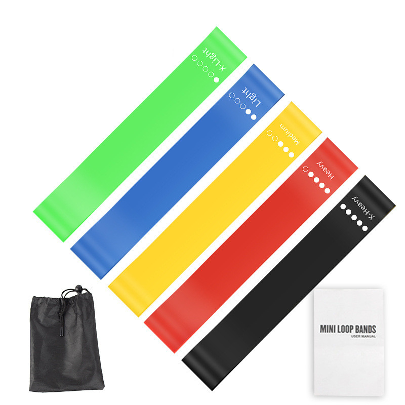 5Pcs TPE Resistance Bands Set  - Home Gym Yoga Storage recension och pris