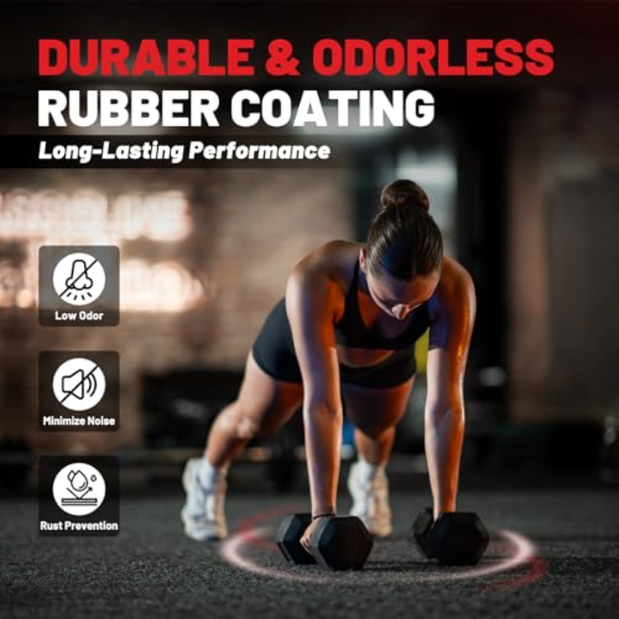 HEX Dumbbell Set 2.5-125lb Rub - Hex Dumbbell Set recension och pris