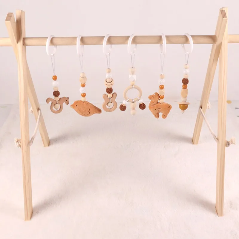 6Pcs Wooden Baby Toys Wooden B - Home Gym Aesthetic recension och pris