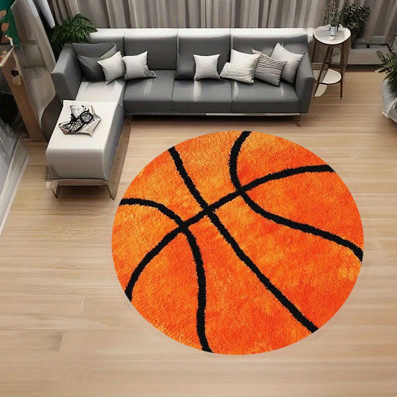 Basketball Pattern Round Rug F - Home Gym Aesthetic recension och pris