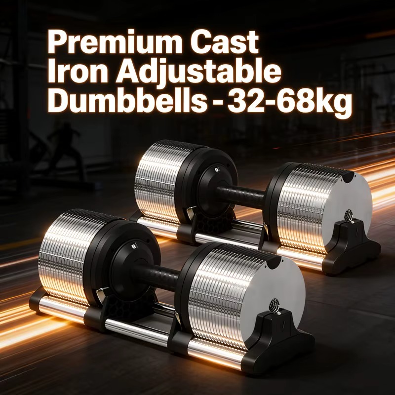 Quick Release 32kg 70lb Cast I - Hex Dumbbell Set recension och pris
