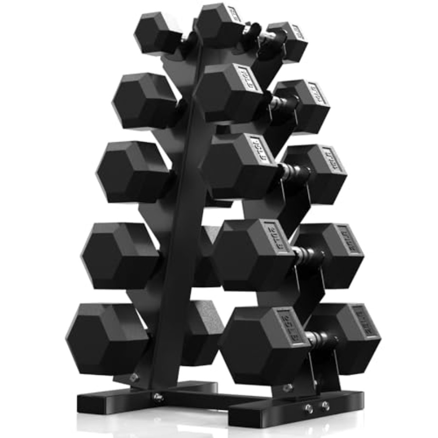 Hex Dumbbell Sets with Rack 60 - Hex Dumbbell Set recension och pris