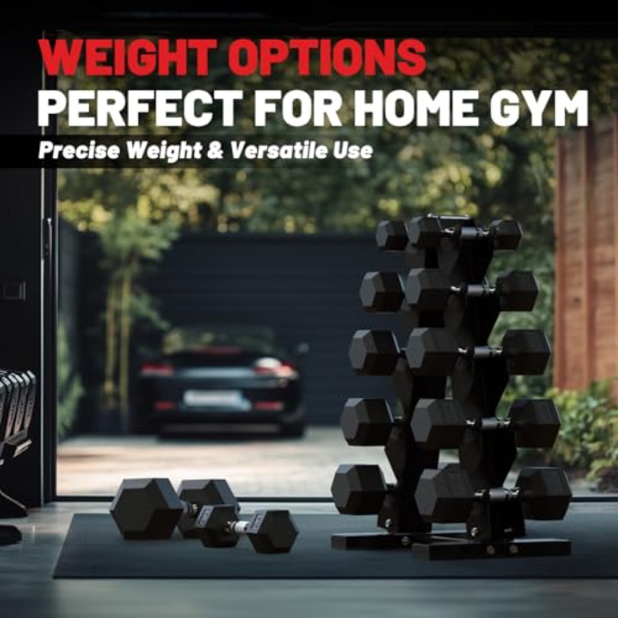 Hex Dumbbell Sets with Rack 60 - Hex Dumbbell Set recension och pris