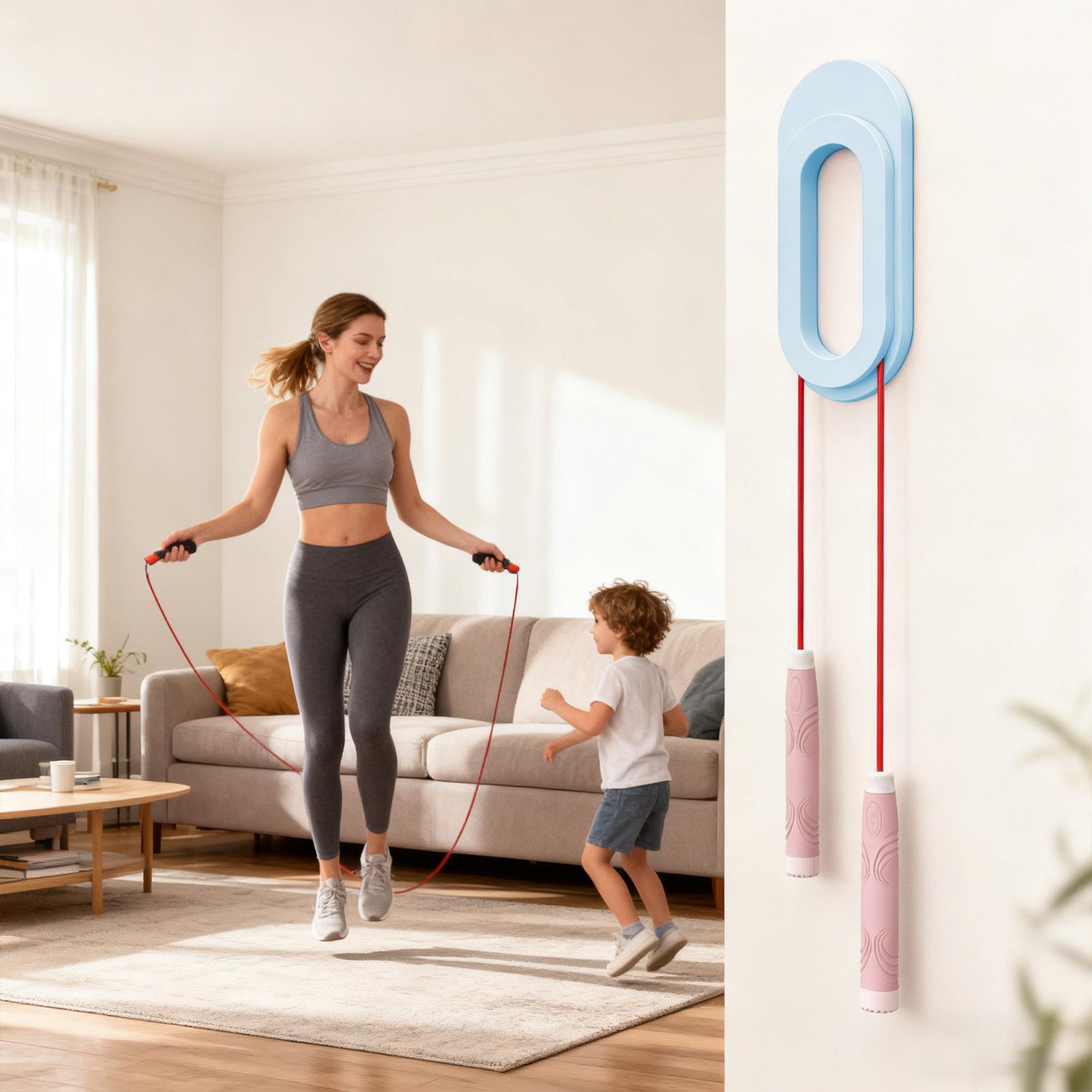 Wall Mounted Jump Rope Hanger  - Home Gym Yoga Storage recension och pris