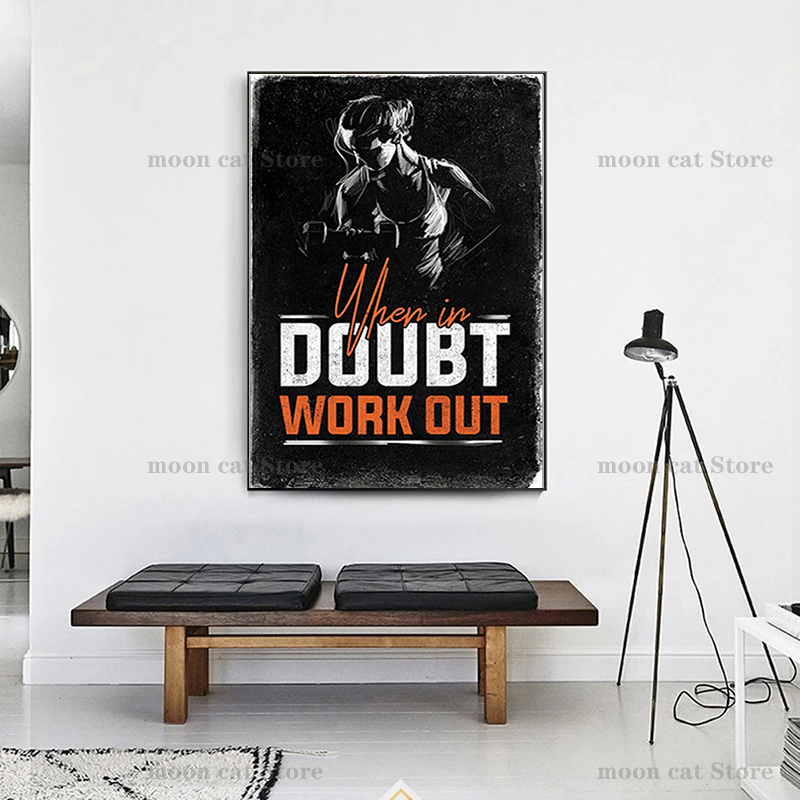 Fitness Sports Poster Bodybuil - Home Gym Quotes recension och pris